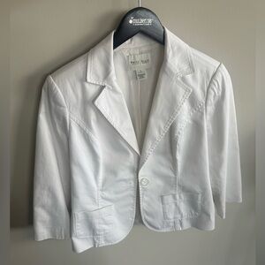 White House Black Market white blazer